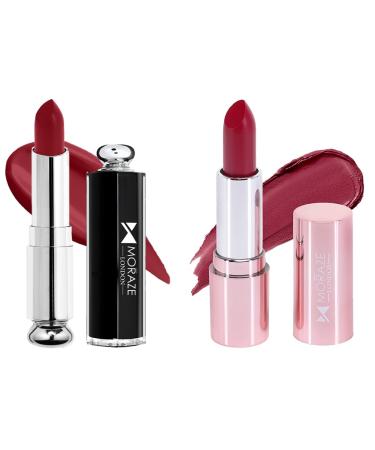 Pack Of 2 Stick Creamy Lipstick Waterproof Long-Lasting(Tempt+SeeeU)