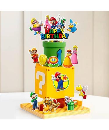 24 Pcs Mario Cake Toppers for Boys Girls Mario Cake Decorations Mario Cupcake Toppers Mario Birthday Party Decorations Supplies Style 1- Mario - Buy Online on GoSupps.com