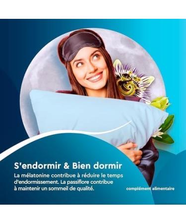 Euphytose Night - Adult Dietary Supplement - Melatonin 1mg - Faster Sleep - Passion Flower: Quality Sleep - 3 Packs of 30 Tablets - 90 Nights Sleep - Made in France - Buy Online on GoSupps.com