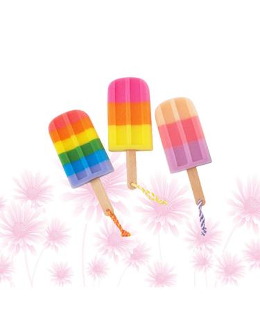 Milisten Popsicle Bath Sponge 3Pcs - Cute Ice Cream Kids Body Loofah Scrubber - Buy Online on GoSupps.com