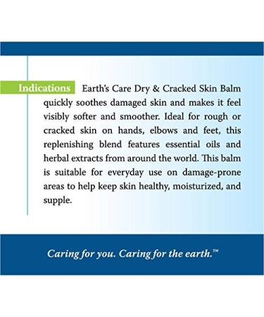 Earth's Care Dry & Cracked Skin Balm 2.5 oz - Nourishing Relief for Dry Skin - Buy Online on GoSupps.com