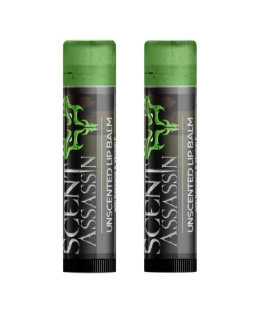 Scent Assassin Unscented Lip Balm | 2-Pack - Moisturizing & All-Natural | Ship Worldwide - Buy Online on GoSupps.com