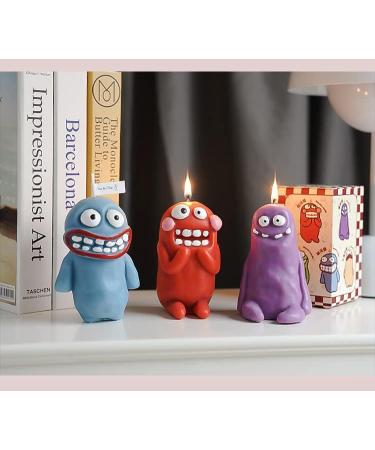 Cute Scented Candle: Natural Soy Wax with Essential Oils for Relaxation & Mood Enhancement - Fun Gift for Women & Children - Long Lasting Burn - Rose Ebony Scent - Creative Home Decor - Buy Online on GoSupps.com