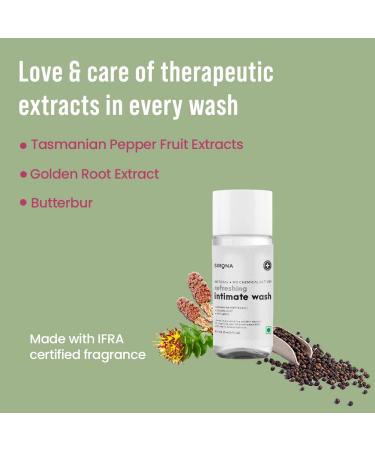 Sirona Natural Intimate Wash - 15ml | For Men and Women | Olive Oil, Tea Tree Oil, Jojoba Oil | Prevents Odour, Itching & Irritation - Buy Online on GoSupps.com