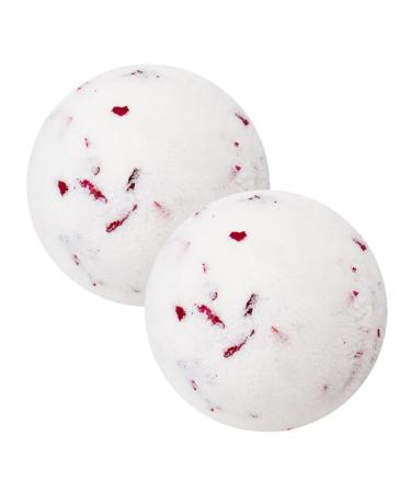 Didiseaon Didiseaon 2 Pieces Bubble Bath Ball Surprise Bombs for Bath BIO Milk Essential Oil Round Bath Bombs Maker Bombs