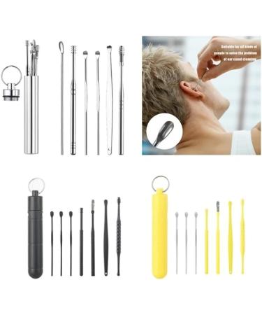 Portable Ear Cleaner Stainless Steel Ear Spoon Set Stainless Steel Ear Wax Remover Reusable Stainless Steel Ear Wax Remover Set Ear Wax Easily Removed Ideal for Personal and Home Use(NO.2) - Buy Online on GoSupps.com
