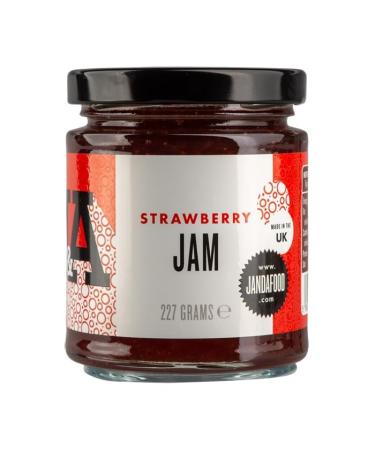 Janda Strawberry Jam (227g) | Traditional Strawberry Jam | Great on Toast for Breakfast | No artificial colours or flavours | Made in the UK