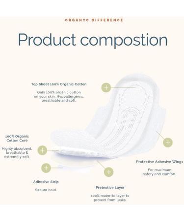Organyc 100% Organic Cotton Tampons for Heavy Days - Eco-Friendly 10-Pack (Set of 2) | International Shipping Available - Buy Online on GoSupps.com