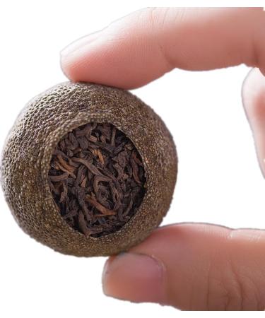  Moontea Green Mandarin Pu Erh Tea - High Quality Chinese Pu Erh Tea - Whole Mandarin - Wellness Infusion (5 pcs) - Buy Online on GoSupps.com