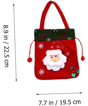 KOMBIUDA Pouch 3pcs Christmas Bag Candy Bags Christmas Packaging Bags Sack Bags Cute Storage Bags Drawstring Pouch - Buy Online on GoSupps.com