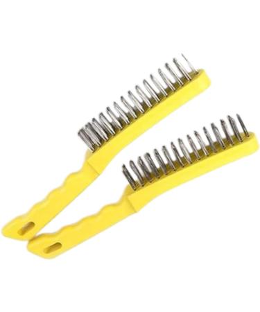 Stainless Steel Brush Set Long Handle Scratch Brush Multipurpose Cleaner Welding and Removing Rust 2  - Buy Online on GoSupps.com