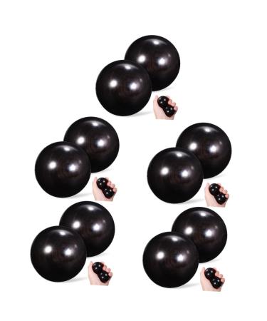 Lurrose 10 STK massage devices massage tools Chinese balls for the hands massage balls for hand exercises massage ball Small handbala Hand rolling balls Hand rolling balls Gymnasic ball sport wood old mediumx5pcs as shown x 5 pieces