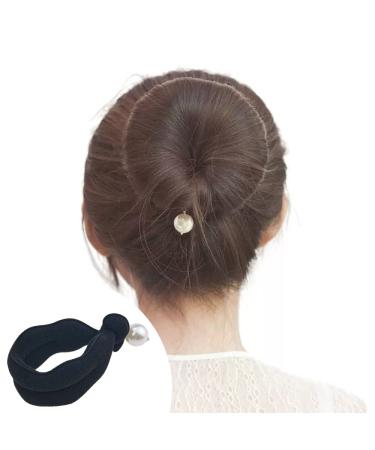 3 Pack Pearl Hair Bun Maker- Easy Lazy Hair Curler Clips for Women- Stylish Foam Sponge Donut Twist Tool for Ponytail and Updo Hairstyles - Buy Online on GoSupps.com