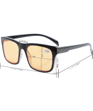 Buy Eyekeper UV Protection Orange Tinted Computer Reading Glasses +2.50 - Scratch-Resistant Blue Ray & Glare Protection for Men - Buy Online on GoSupps.com