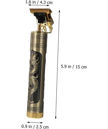 FRCOLOR Electric Clippers Electric Haircut Shear Electric Trimmer Cordless Grooming Electric Precision Trimmer Electric Grooming Kit Oil Head Aluminum Alloy T9 15X4.3CM Golden - Buy Online on GoSupps.com