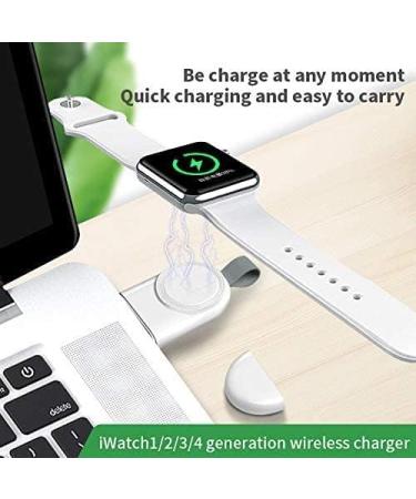 Portable Apple Watch Fast Charger for Series SE/8/7/6/5/4/3/2 - Travel Car Charger with Wireless Magnetic USB - Compatible with Apple Watch - Buy Online on GoSupps.com