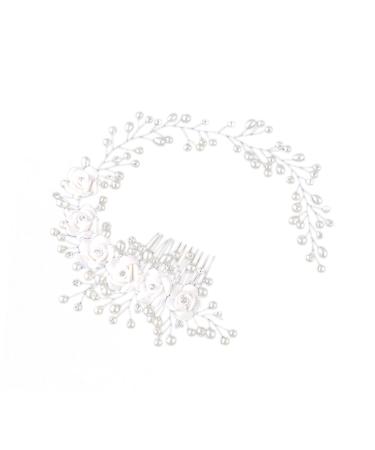 minkissy Kids Hair Accessories Bride Headpieces for Wedding Hair Accessories for Kids Bridal Hair Accessories Wedding Hair Accessories Bridal Headdress Headgear Hair Comb Catwalk Child