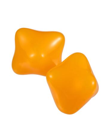 Gleavi 2 STK Handball massage Trigger-Lacrosse massage ball Wax hand surface massager Manual massage balls Lacrossball made of silicone hand care deep fitness hand protection resin beeswax