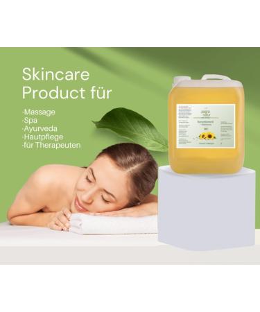Organic Sunflower Massage Oil - Pagra Natur 1st Cold Pressing | 5L Canister - Premium International Shipping - Buy Online on GoSupps.com