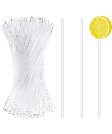 TsoLay 100 Pieces 4 Inch Acrylic Lollipop Sticks Reusable Clear Acrylic Sticks for Making Lollipops Cake Sweets Chocolates - Buy Online on GoSupps.com