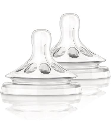 Philips AVENT Natural Baby Bottle Nipple  Fast Flow Nipple  6M+  2pk  Clear - Buy Online on GoSupps.com