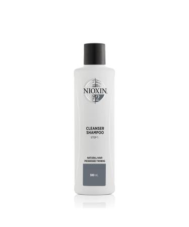 Nioxin System 2 Scalp Cleansing Shampoo with Peppermint Oil  Treats Dry and Sensitive Scalp  Dandruff Relief and Anti-Hair Breakage  For Natural Hair with Progressed Thinning  10.1 fl oz