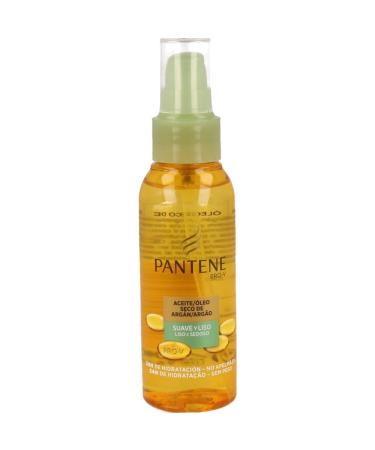 Pantene Argan Infused Hair Oil for Dry and Damaged Smooth and Sleek Hair Treatment With Argan Oil Leave in Conditioner for Curly Hair Anti Frizz Hair Serum Curly Hair Products 100 ml Soft and smooth