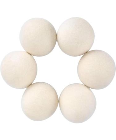 Buy Organic Wool Dryer Balls - 100% New Zealand Wool XL Size 6-Pack | Natural Fabric Softener & Shorten Drying Time - Buy Online on GoSupps.com