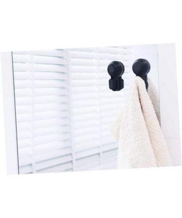 Alipis 4 Pcs Suction Cup Hooks Towel Hanger Bath Robe Hanger Coat Hooks Hook up Accessories Sucker mediumx2pcs Blackx2pcs - Buy Online on GoSupps.com
