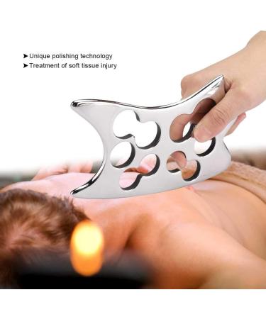 Verdant Touch Gua Sha Board - 304 Stainless Steel Body Massage Tool for Health & Acupuncture | International Shipping - Buy Online on GoSupps.com
