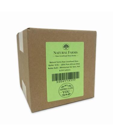 Natural Farms 10 lb 100% African Shea Butter from Ghana (10 pound) - Buy Online on GoSupps.com
