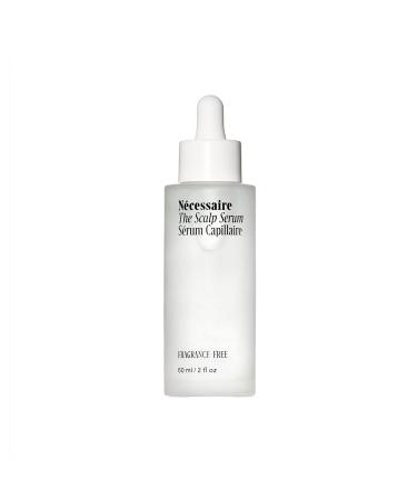 Ncessaire The Scalp Serum. Fragrance-Free. 5% Biomimetic Peptide For Thicker, Fuller, Healthier Hair. Hyaluronic Acid For Instant Hydration. No Residue. Hypoallergenic. Dermatologist-Tested. No Alcohol. 60 ml / 2 fl oz