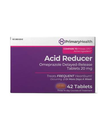 Primary Health Acid Reducer Omeprazole Magnesium 20mg Delayed-Release Tablets 42 Count