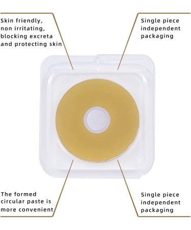 Ovand Moldable Ostomy Barrier Rings - Hydrocolloid Skin Extender Rings for Colostomy Bags - Sting-Free - Buy Online on GoSupps.com