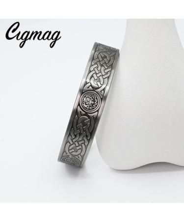 Cigmag 9X Lymphatic Drainage Men's Copper Bracelet - Ultra Strength Magnet - Adjustable, Celtic Knot 2 Grey - Gift Box Included - Buy Online on GoSupps.com