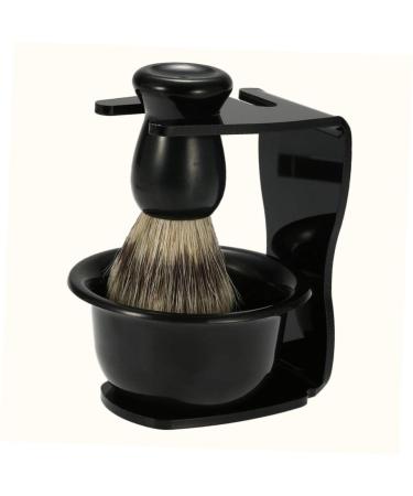 Buy Zerodeko 2pcs Shaving Bowl & Brush Holder Set - Black Shaving Cup & Stand for Bristles Razor - Perfect for Men s Grooming - Buy Online on GoSupps.com