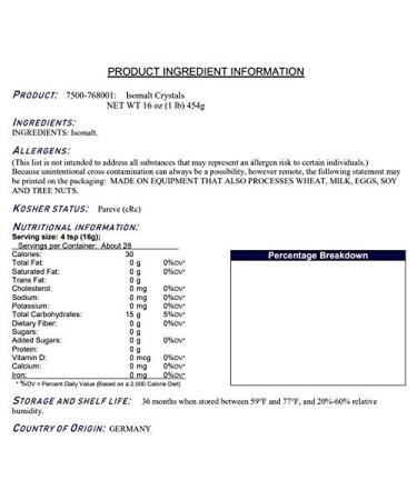 Celebakes Isomalt Crystals 1lb (Pack of 2) - Premium Quality for Sugar Art & Edible Decorations - Buy Online on GoSupps.com