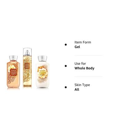 Bath & Body Works Warm Vanilla Sugar Body Set - Shower Gel, Lotion & Fragrance Mist - Buy Online on GoSupps.com