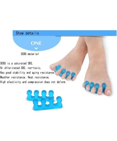 Gel Toe Separators & Tensioners for Overlapping Toes | Foot Pain Relief & Natural Alignment | 5-Pack - Buy Online on GoSupps.com