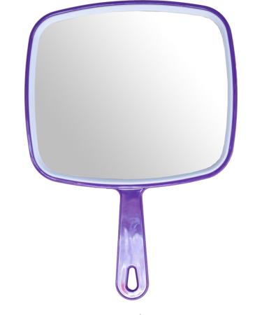 Hair dressing salon professional PURPLE hand held mirror