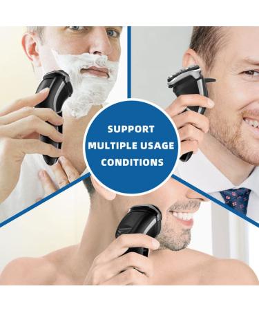 Electric Shaver for Men  MAX-T Quick Rechargeable Electric Razor Wet Dry Rotary Shaver with Pop Up Trimmer and LED Display  IPX7 100% Waterproof (8101 with Adapter Charger) 8101-adapter - Buy Online on GoSupps.com