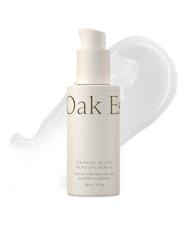 Oak Essentials Firming Plant Peptide Serum | Exosome Encapsulated Botanical Peptide Complex for Visibly Firmer Plumper Radiant Skin 1 Fl Oz 1 Fl Oz (Pack of 1) No Color