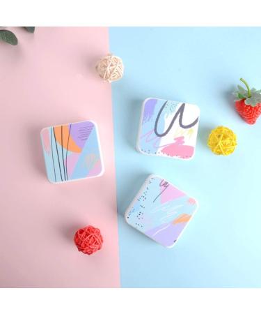 Optometry Lens Container & Contact Lens Box for Girls - Creative Portable Beauty Case with Mirror (Color C) | Stylish Double Box for Lens Care - Buy Online on GoSupps.com