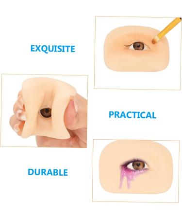NOLITOY 2pcs Makeup Practice Skin Eyeshadow Reusable Silicone Skin Silicone Makeup Fake Skin Make up Tool 6.9x5.2cmx2pcs As Shownx2pcs - Buy Online on GoSupps.com