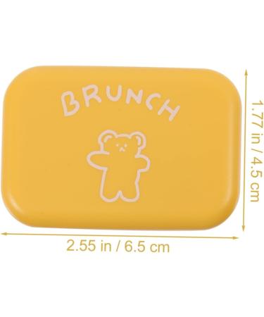 Partykindom 4th Care Box for Colored Contact Lenses - Yellow Plastic Soaking Container & Travel Holder - Buy Online on GoSupps.com