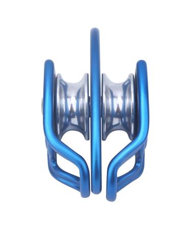 Double pulley smooth surface double-sided swivel castor for lifting