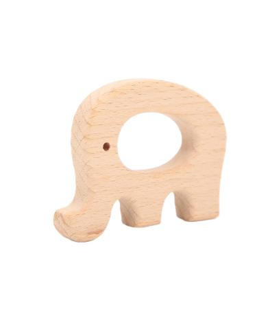 5 Wooden Bite Ring Toys for Babies - Pain Relief & DIY Elephant Necklaces & Bracelets - Childhood Development Aid - Buy Online on GoSupps.com