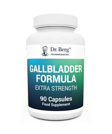 Dr. Berg's Gallbladder Formula Extra Strength - Promotes Digestive Comfort & Improved Absorption of Nutrients & More Satisfied After Meals - 90 Capsules
