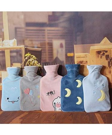 Long-Lasting Plush Hot Water Bottle - Monochrome PVC & Silicone Hand Warmer for Ultimate Comfort | International Shipping - Buy Online on GoSupps.com