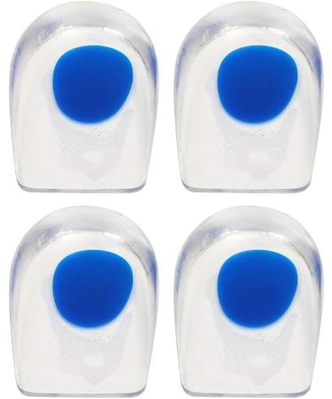 2 Pairs Men s Soft Silicone Massage Heel Pads | Comfortable Height Increase Gel Insoles - Buy Online on GoSupps.com